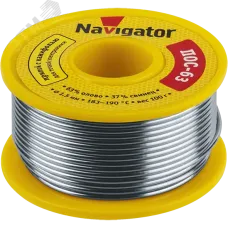 Припой Navigator 93 777 NEM-Pos05-63K-1-K100 (ПОС-63, катушка, 1 мм, 100 гр)