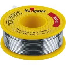 Припой Navigator 93 776 NEM-Pos05-63K-1-K50 (ПОС-63, катушка, 1 мм, 50 гр)