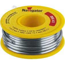 Припой Navigator 93 786 NEM-Pos05-63K-2-K50 (ПОС-63, катушка, 2 мм, 50 гр)