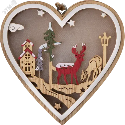 Гирлянда светодиодная новогодняя NGF-D045-06 игрушка сердце
