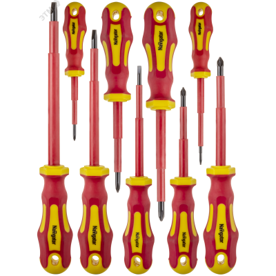 Отвёртка Navigator 95 000 NHT-Otd01-H9 (диэлектрическая, набор 9 шт)