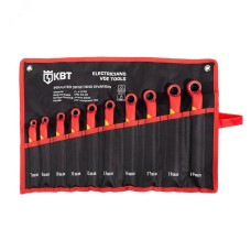 Набор диэлектрических накидных ключей НИК-Н-10 серия ПРОФИ для работ под напряжением до 1000 В