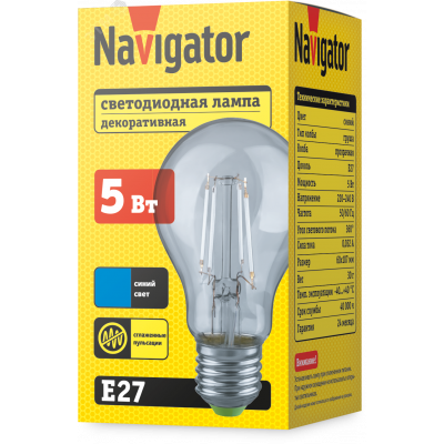 Лампа Navigator 95 136 NLL-F-A60-5-230-B-E27