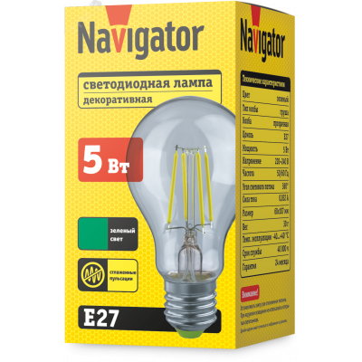 Лампа Navigator 95 135 NLL-F-A60-5-230-G-E27