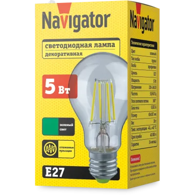 Лампа Navigator 95 135 NLL-F-A60-5-230-G-E27