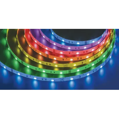 Лента светодиодная 10Вт/м 12В RGB IP20 60LED/м NLS-5050 5м