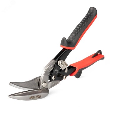 Ножницы по металлу левые проходные НМАп-270 LL серия ПРОФИ для резки листового металла из низкоуглеродистой стали толщиной до 1.2 мм