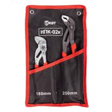 Набор переставных клещей НПК-02к серия ПРОФИ с кнопочной фиксацией