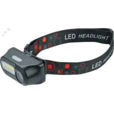 Фонарь светодиодный NPT-H32-ACCU налобный 1COB LED 5Вт+1CREE LED 3Вт li-ion 1,2Ач