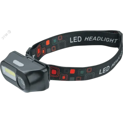 Фонарь светодиодный NPT-H32-ACCU налобный 1COB LED 5Вт+1CREE LED 3Вт li-ion 1,2Ач