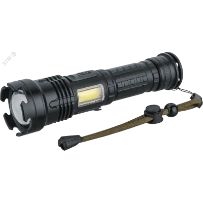 Фонарь светодиодный NPT-P06-ACCU алюминиевый профессиональный 1P70 LED 20Вт+1COB LED 2Вт li-ion 2Ач