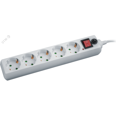 Сетевой фильтр Navigator 71 861 NSP-05-180-ESC-3х0.75 сет фильтр, 5 гн 1.8м