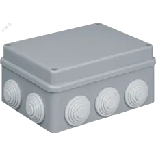 Коробка NSS-DB-150-110-70-10-GR распаячная открытого монтажа с мембранами 150х110х70