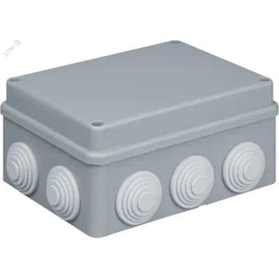 Коробка NSS-DB-150-110-70-10-GR распаячная открытого монтажа с мембранами 150х110х70