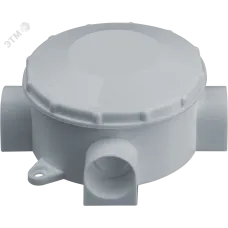 Коробка NSS-DB-70-35-WH распаячная открытого монтажа трехрожковая белая d70x35