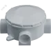 Коробка NSS-DB-70-35-WH распаячная открытого монтажа трехрожковая белая d70x35