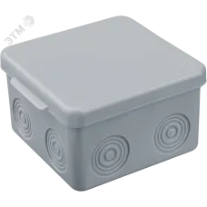 Коробка NSS-DB-80-80-50-GR распаячная открытого монтажа без мембран 80х80х50