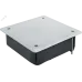 Коробка NSS-DB-HW-115-115-45-BL распаячная скрытого монтажа с мет. лапками и крышкой черная 115х115х45