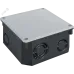 Коробка NSS-DB-SW-100-100-50-BL распаячная скрытого монтажа с крышкой черная 100х100х50