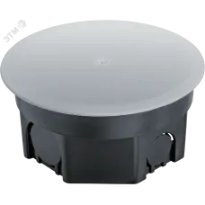 Коробка NSS-DB-SW-100-50-BL распаячная скрытого монтажа с завинчивающейся крышкой черная d100х50