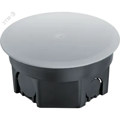 Коробка NSS-DB-SW-100-50-BL распаячная скрытого монтажа с завинчивающейся крышкой черная d100х50