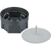 Коробка NSS-DB-SW-100-50-BL распаячная скрытого монтажа с завинчивающейся крышкой черная d100х50