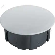 Коробка NSS-DB-SW-68-30-BL распаячная скрытого монтажа для твердых стен с крышкой черная d68х30