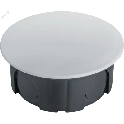 Коробка NSS-DB-SW-68-30-BL распаячная скрытого монтажа для твердых стен с крышкой черная d68х30