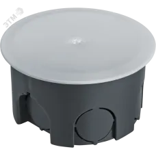Коробка NSS-DB-SW-70-40-BL распаячная скрытого монтажа с завинчивающейся крышкой черная d70х40