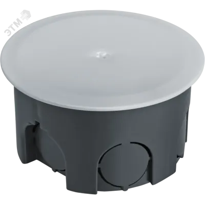 Коробка NSS-DB-SW-70-40-BL распаячная скрытого монтажа с завинчивающейся крышкой черная d70х40