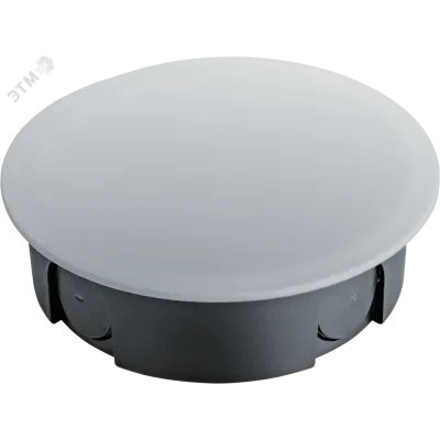 Коробка NSS-DB-SW-93-30-BL распаячная скрытого монтажа для твердых стен с крышкой черная d93х30