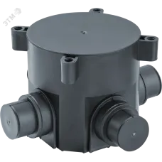 Коробка NSS-IB-SW-70-72-4-BL установочная для монолитного строительства черная d70х72