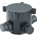 Коробка NSS-IB-SW-70-72-4-BL установочная для монолитного строительства черная d70х72