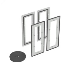 Комплект для объединения корпусов RAM fit бок о бок, Ш = 250/300 мм, комплект - 2 шт.