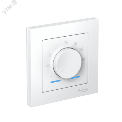 Термостат ATLASDESIGN электронный теплого пола с датчиком от +5 до +35C 16A в сборе белый