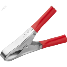 Зажим ОНЛАЙТ 90 180 OAC-15A-75-R25 (крокодил, крас, 15 А, упаковка 25шт)