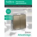 Выключатель двухклавишный ATLASDESIGN схема 5 10АХ механизм шампань