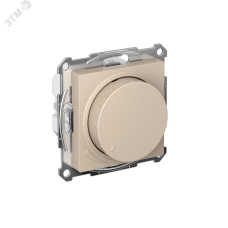 ATLASDESIGN СВЕТОРЕГУЛЯТОР (диммер) повор-нажим,  LED, RC, 400Вт, мех., ПЕСОЧНЫЙ
