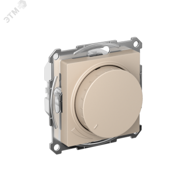 ATLASDESIGN СВЕТОРЕГУЛЯТОР (диммер) повор-нажим,  LED, RC, 400Вт, мех., ПЕСОЧНЫЙ