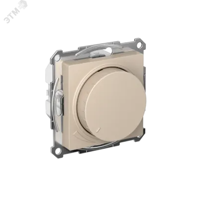ATLASDESIGN СВЕТОРЕГУЛЯТОР (диммер) повор-нажим,  LED, RC, 400Вт, мех., ПЕСОЧНЫЙ