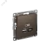 РОЗЕТКА USB ATLASDESIGN A+С, 5В/2,4А, 2х5В/1,2А, механизм, МОККО
