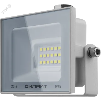 Прожектор светодиодный ДО-20w OFL-20-4K-WH-IP65-LED