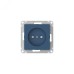 ATLASDESIGN РОЗЕТКА без заземления со шторками, 16А, быстрозажимные клеммы, АКВАМАРИН