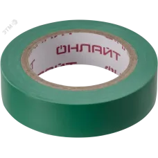 Изолента ОНЛАЙТ 61 880 OIT-B15-10/G ПВХ зеленая (Китай)