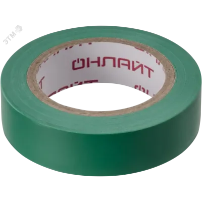 Изолента ОНЛАЙТ 61 880 OIT-B15-10/G ПВХ зеленая (Китай)