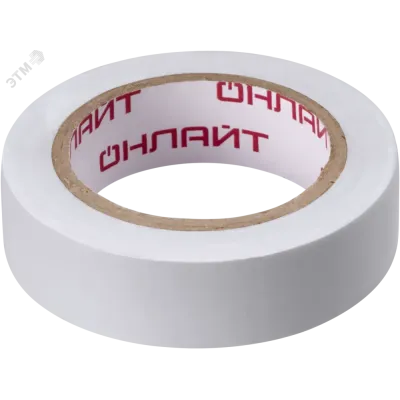 Изолента Онлайт 71 673 OIT-B15-10/WH белая