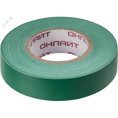 Изолента ОНЛАЙТ 71 680 OIT-B15-20/G зеленая
