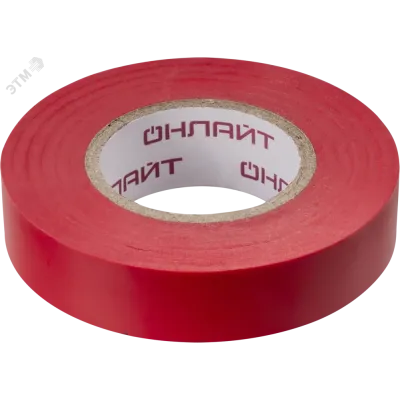 Изолента ОНЛАЙТ 71 678 OIT-B15-20/R красная