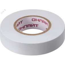 Изолента ОНЛАЙТ 71 676 OIT-B15-20/WH белая