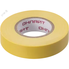 Изолента ОНЛАЙТ 71 679 OIT-B15-20/Y желтая